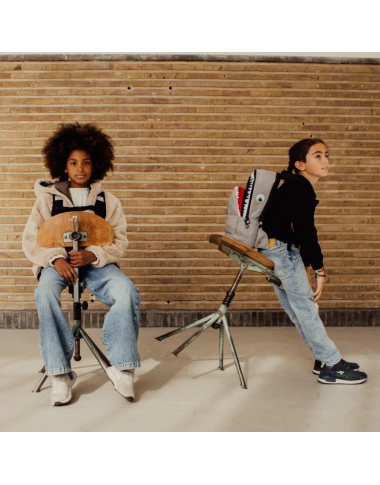 Pick & Pack vaikiška kuprinė Ryklys, M (pilka) - Kuprinės pradinukams