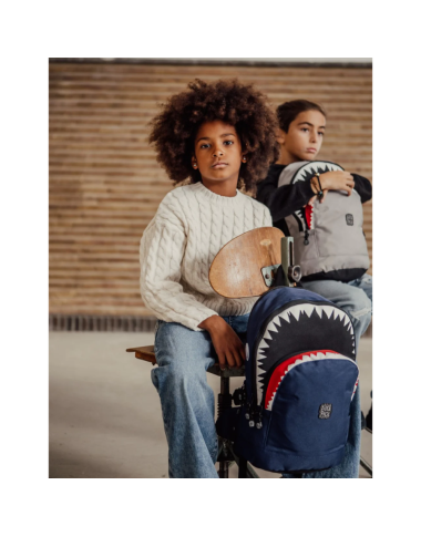 Pick & Pack vaikiška kuprinė Ryklys, M (mėlyna) - Kuprinės pradinukams