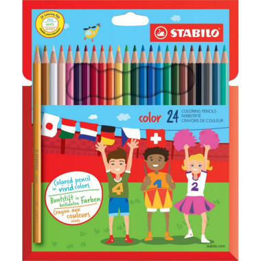 Stabilo spalvoti pieštukai - Kanceliarinės prekės vaikams