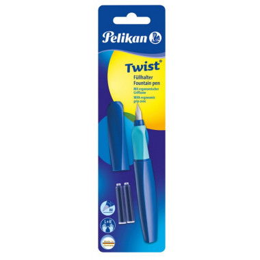 Pelikano plunksnakotis TWIST P457M deep blue - Plunksnakočiai pradinukams