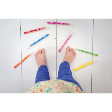 Stabilo nedžiūstantys flomasteriai Power, 18 sp. - Nedžiūstantys nuplaunami flomasteriai vaikams