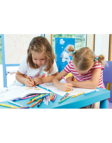 Stabilo nedžiūstantys flomasteriai Power, 18 sp. - Nedžiūstantys nuplaunami flomasteriai vaikams