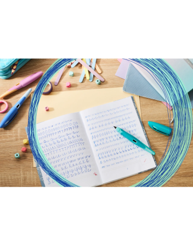 Stabilo plunksnakotis EASYbirdy A R, mėlynas - Plunksnakočiai pradinukams