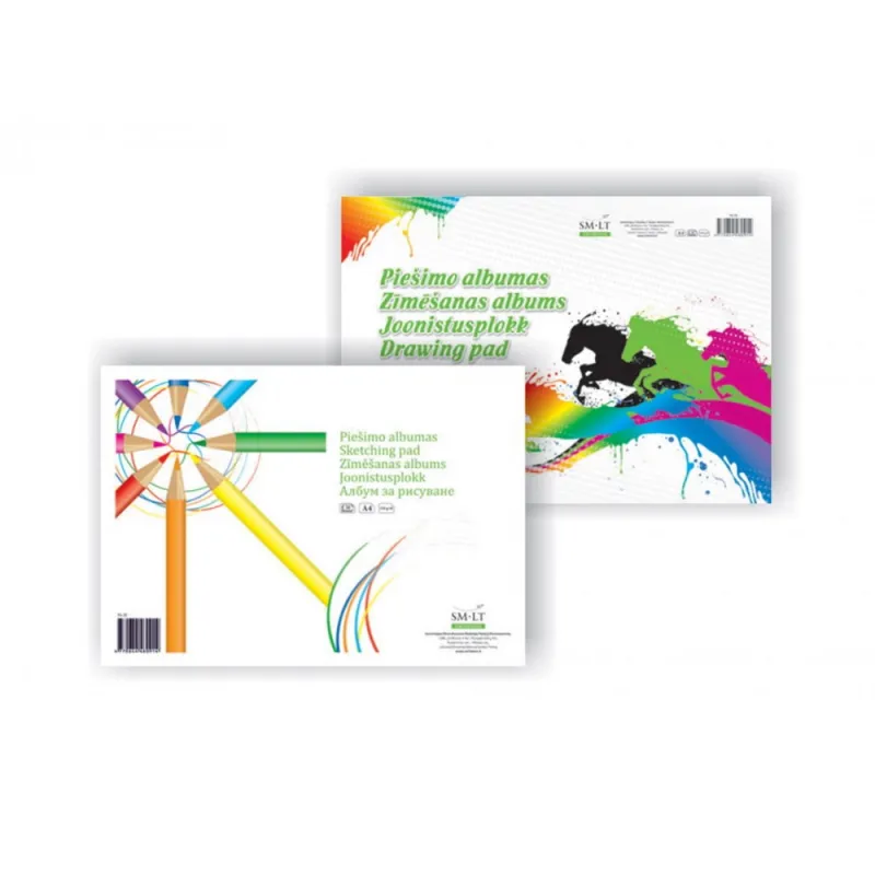 Piešimo popierius (A4, 30 l, 120 gsm) - Piešimo popierius