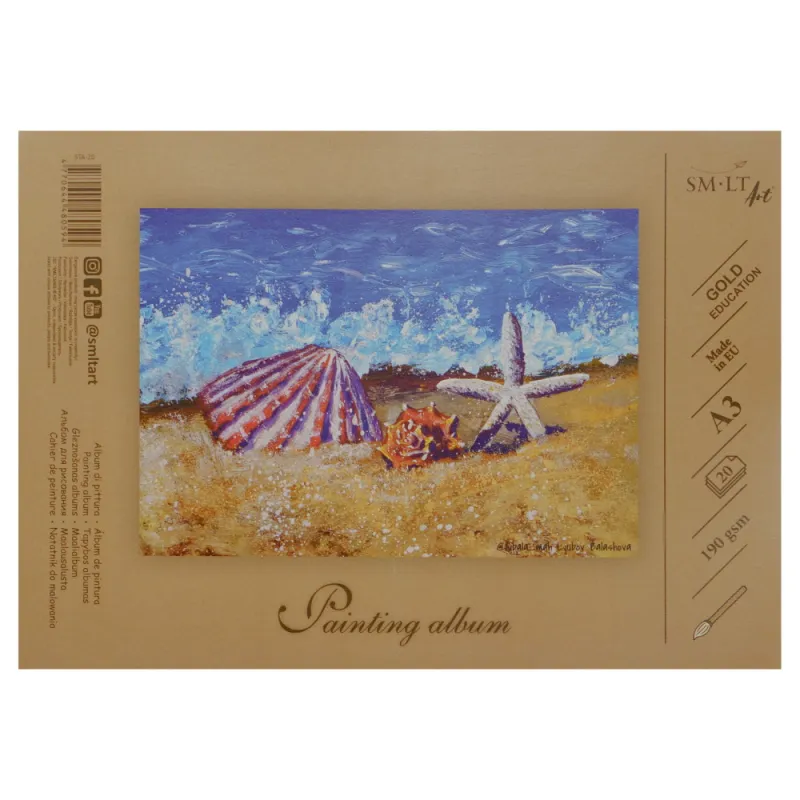 Tapybos popierius (A3, 20 l, 190 gsm) - Kanceliarinės prekės vaikams