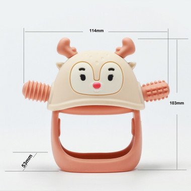 Smily Mia kramtukas kūdikiams Elniukas - Silikoniniai kramtukai kūdikiams