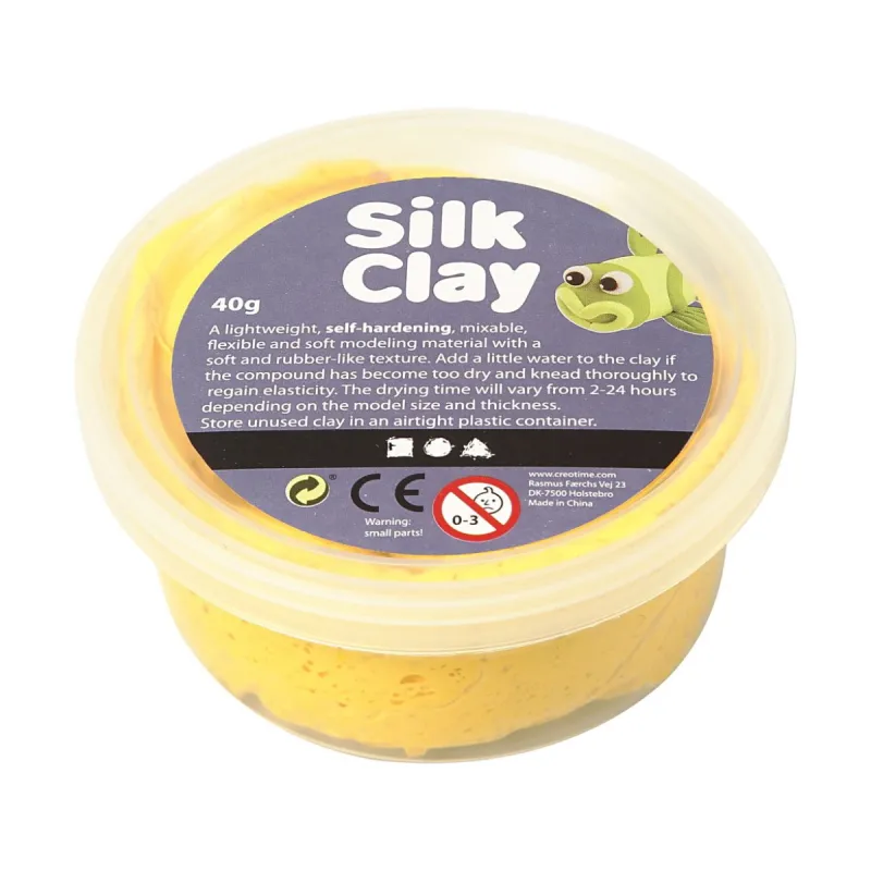 Šilkinis modelinas - geltonas - Kūrybiniai rinkiniai vaikams