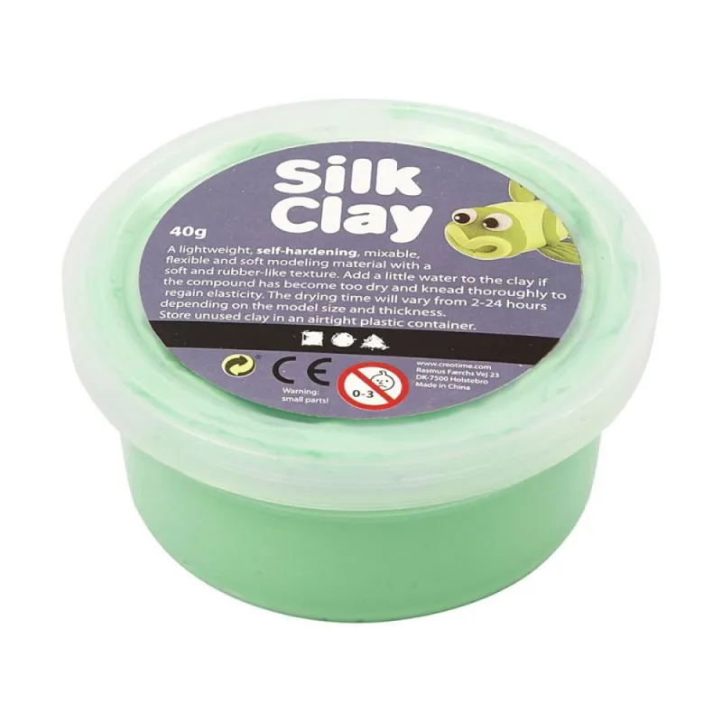 Šilkinis modelinas - žalias - Kūrybiniai rinkiniai vaikams