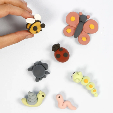 Šilkinis modelinas - rausva - Kūrybiniai rinkiniai vaikams