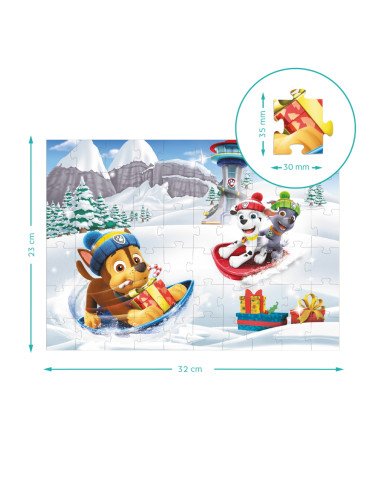 Dodo dėlionė vaikams Paw Patrol Kalėdos (60 det.) - Dėlionės vaikams nuo 4 metų Dodo dėlionė vaikams Paw Patrol Kalėdos (60 det.) - Dėlionės vaikams nuo 4 metų