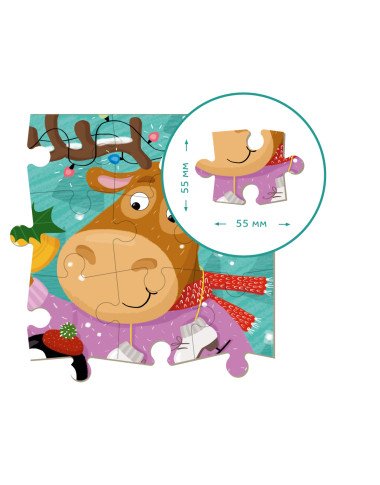 Dodo dėlionė Elnias ir pingvinas (16 det.) - Dėlionės vaikams nuo 3 metų Dodo dėlionė Elnias ir pingvinas (16 det.) - Dėlionės vaikams nuo 3 metų