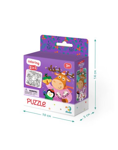 Dodo dėlionė Elnias ir pingvinas (16 det.) - Dėlionės vaikams nuo 3 metų Dodo dėlionė Elnias ir pingvinas (16 det.) - Dėlionės vaikams nuo 3 metų