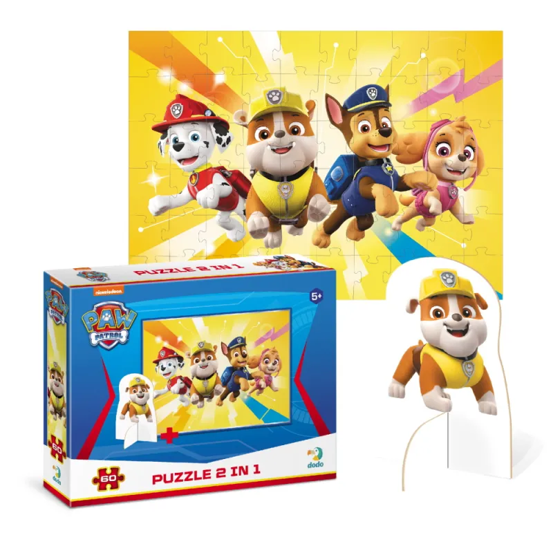 Dodo dėlionė vaikams Paw Patrol su figūrėle (60 det.) - Dėlionės vaikams nuo 4 metų