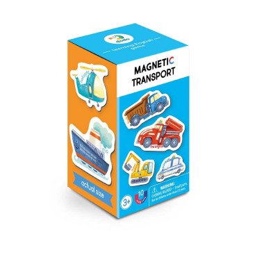 MON Magnetukų rinkinys Transportas (10 el.) - Magnetukų rinkinys vaikams nuo 3 metų