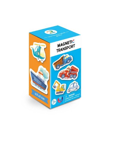 MON Magnetukų rinkinys Transportas (10 el.) - Magnetukų rinkinys vaikams nuo 3 metų
