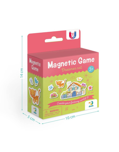 MON Magnetukų rinkinys Kačiukas svajoklis (20 el.) - Magnetukų rinkinys vaikams nuo 3 metų