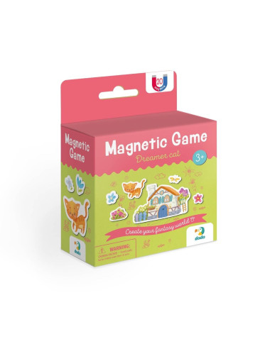 MON Magnetukų rinkinys Kačiukas svajoklis (20 el.) - Magnetukų rinkinys vaikams nuo 3 metų