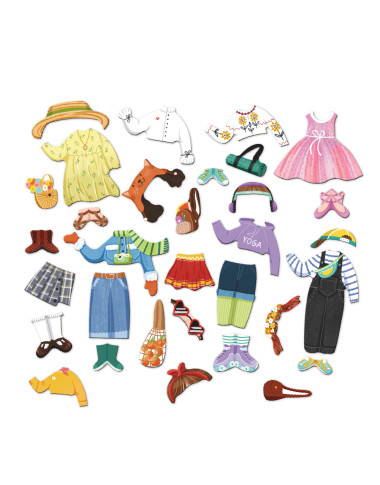 Dodo magnetukų rinkinys Madistė (32 el.) - Magnetukų rinkinys vaikams nuo 3 metų