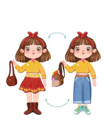 Dodo magnetukų rinkinys Madistė (32 el.) - Magnetukų rinkinys vaikams nuo 3 metų