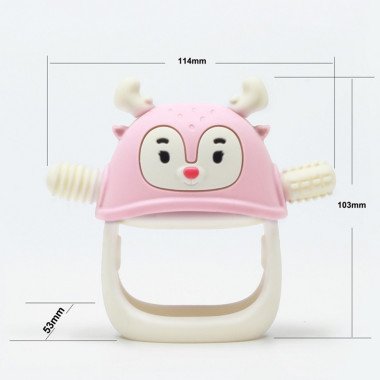 Smily Mia kramtukas kūdikiams Elniukas - Silikoniniai kramtukai kūdikiams