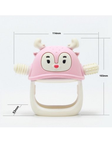 Smily Mia kramtukas kūdikiams Elniukas - Silikoniniai kramtukai kūdikiams