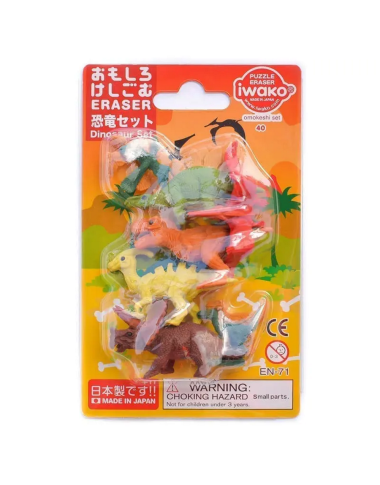 Iwako figūrėlės-trintukai Dinozaurai - Žaislai vaikams nuo 3 metų