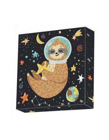 Deimantinė dėlionė Sloth Universe (28x28 cm) - Deimantinės dėlionės vaikams