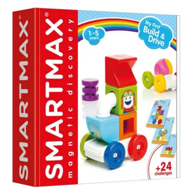 SmartMax magnetinės kaladėlės My First Build & Drive -  Lavinamieji žaislai vaikams nuo 1 metų
