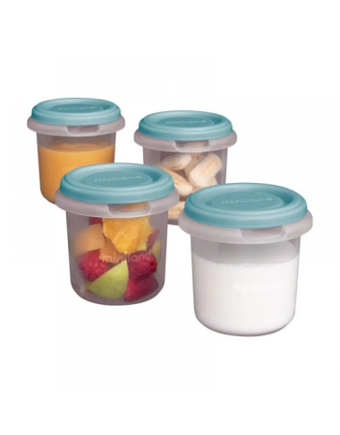 Miniland hermetiški indeliai (4 vnt.x250 ml) - Prekės kūdikiams