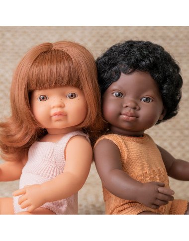 Miniland lėlė mergaitė (raudonplaukė, 38 cm.) - Vanile kvepiančios lėlė