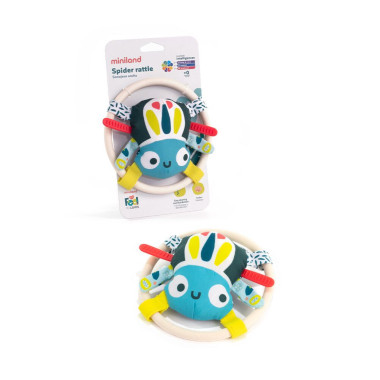 Miniland barškutis kūdikiams Voriukas - Barškučiai kūdikiams