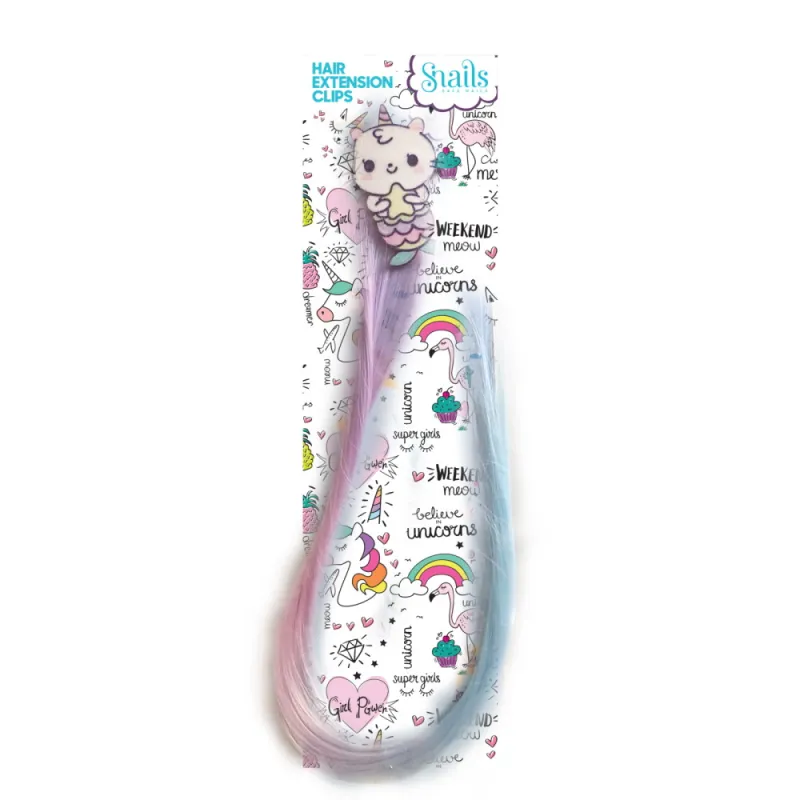 Snails segtukas su sruogele Undinėlė-vienaragė - Plaukų segtukai mergaitėms