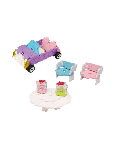 LaQ konstruktorius vaikams Ice Cream Wagon - Lavinamieji japoniški konstruktoriai vaikams