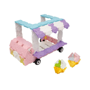 LaQ konstruktorius vaikams Ice Cream Wagon - Lavinamieji japoniški konstruktoriai vaikams