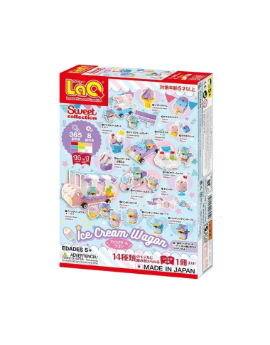 LaQ konstruktorius vaikams Ice Cream Wagon - Lavinamieji japoniški konstruktoriai vaikams