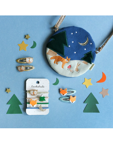 Plaukų gumytės mergaitėms Miško draugai - Aksesuarai mergaitėms