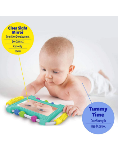 Möbi lavinamasis veidrodis kūdikiams - Lavinamieji žaislai kūdikiams