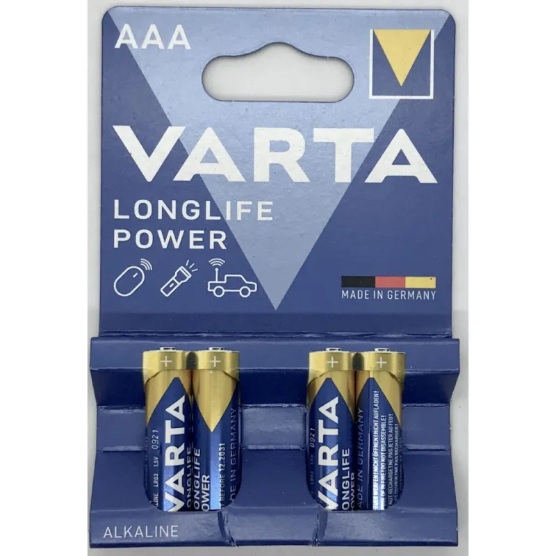 Varta elementai AAA 4903 (4 vnt.) Varta elementai AAA 4903 (4 vnt.)