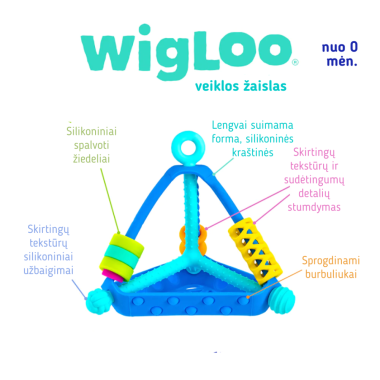Möbi lavinamasis žaislas kūdikiams Wigloo - Lavinamieji žaislai kūdikiams