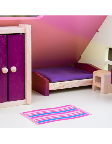 Bigjigs medinių baldų rinkinys lėlėms - Lėlių namai