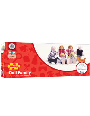 Bigjigs medinės šeimos figūrėlės - Lėlių namai
