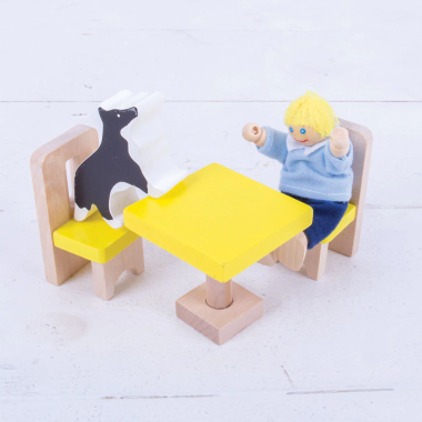 Bigjigs medinės šeimos figūrėlės - Lėlių namai