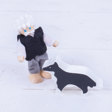 Bigjigs medinės šeimos figūrėlės - Lėlių namai