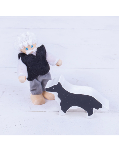 Bigjigs medinės šeimos figūrėlės - Lėlių namai