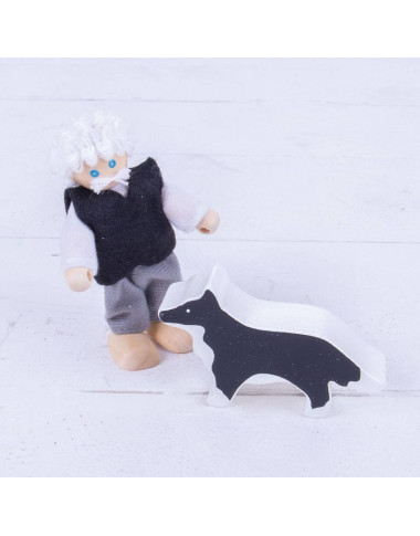 Bigjigs medinės šeimos figūrėlės - Lėlių namai