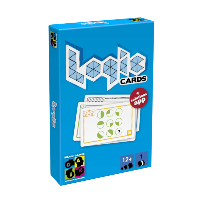 Loginės kortelės Logic Cards Blue - Loginiai žaidimai vaikams nuo 12 metų
