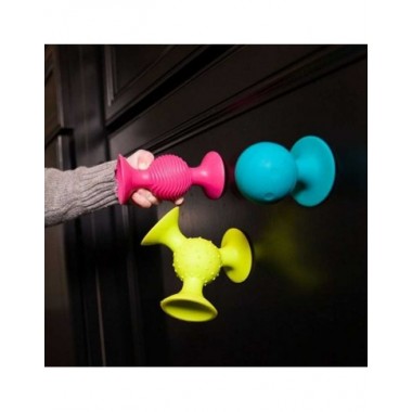 Fat Brain PipSquigz lipšniukai - barškučiai kūdikiams prilipinti prie sienos