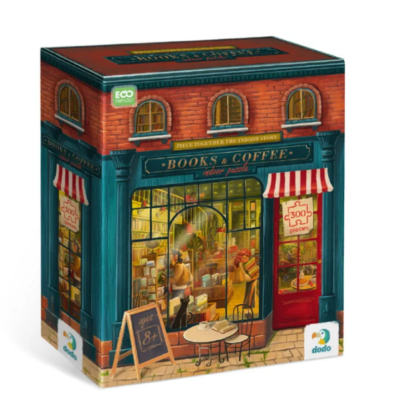 Dodo dėlionė Knygynas (300 det.) - Dėlionės nuo 8 metų
