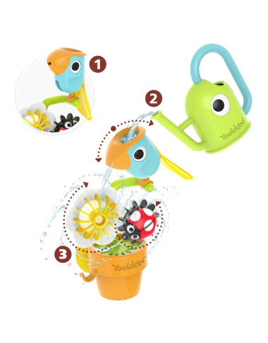 Yookidoo vonios žaislas Pour ‘N’ Spin Tipping Bird - Vonios žaislai vaikams