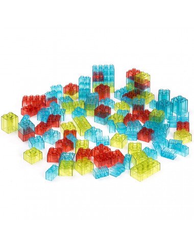 Miniland skaidrios kaladėlės (55 el.) - Lavinamieji žaislai vaikams nuo 3 metų